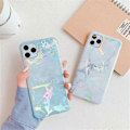 Miniatyrbilde 4 av 4: For iPhone 11 TPU Glanset laser Marmor IMD Fargerikt Mobiltelefondeksel