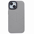 Pikkukuva 3 / 5: IPhone 15 -kotelo, iskunkestävä geometrinen PU-nahkainen takakansi