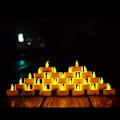 Miniatyrbild 6 av 6: LED-blinkande flamlösa ljus 24 stycken