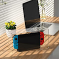 Pikkukuva 4 / 4: Pölysuoja Nintendo Switch & Switch OLED -konsoleille, Swtich-lisävarusteiden suojaus NS Switch/Switch OLED -konsoleille, vedenpitävä naarmuuntumaton suojus - läpinäkyvä