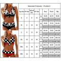 Pikkukuva 4 / 4: Naisten Bikinisetti Avoselkäinen Rintaliivit ja Alushousut Uimapuku Kesäloma Ranta-asu Kaksiosainen Uimapuku Musta 2XL Black 2XL