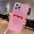 Pikkukuva 1 / 5: iPhone 15 Pro Max TPU-kotelo korttipidikkeellä ja liukuvalla linssinsuojuksella - puhelinkuori
