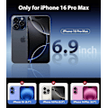 Pikkukuva 2 / 4: 1 KPL Kirkas iPhone 16 Pro Max -kotelo [Ei kellastu] Iskunkestävä suojaava kirkas iPhone 16 Pro Max -puhelinkotelo puskurikotelo Apple 6,9 tuuman 2024 puhelimelle