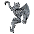 Pikkukuva 2 / 4: Gargoyle-koriste kodin seinätaide roikkuvat hartsikoristeet