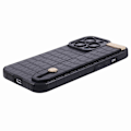 Miniatyrbillede 5 af 5: Krokodille tekstur telefoncover til iPhone 15 Pro, PU læder + TPU skal