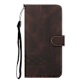 Miniatyrbillede 2 af 5: Cubic Skin Feel Flip Læder Telefon Cover til iPhone 13 Pro (Blå)