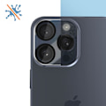 Miniatyrbillede 5 af 5: Kamerafilm til iPhone 15 Pro & 15 Pro Max Resistent Hærdet Glas Enkay Sort