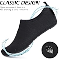 Miniatyrbillede 2 af 5: Strandsko til mænd og kvinder, unisex vandsko Aqua Socks hurtigtørrende svømme- og vandbade sko, sort, 36-37EU