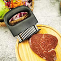 Miniatyrbillede 4 af 7: 48-pins Steaksmørner i rustfrit stål, mørbradsmørner, nål til mørning af bøffer, løsningsnål til kød, kødmørnerhammer til oksekød