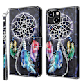 Miniatyrbillede 1 af 5: 3D-malet læder telefoncover til iPhone 14 Plus