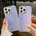 Pikkukuva 3 / 5: iPhone 16 Pro Max -kotelo silikoni+PC IMD laserkuvioitu mattapintainen puhelinkuori - AK2