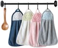4 st handtorkade handdukar, tjockt korallfleece