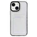 Pikkukuva 1 / 5: iPhone 15:lle 360 Kirkas PC Hybrid TPU Puhelinkotelo Korttipaikalla