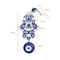 Miniatyrbillede 2 af 5: Ondre Øje Vindklokke Zink Legering Glas Rhinestone Væghængende