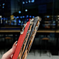 Miniatyrbillede 5 af 5: Læder Elektroplettering Telefon Cover Til iPhone 14 Pro