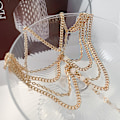 Miniatyrbillede 4 af 4: Strand-stil Imitation Krystal Multi-lags Tassel Kæde