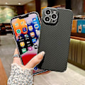 Miniatyrbild 3 av 5: För Iphone 12 Pro Max Kevlar Kolfiber Textur Skyddande Mobilskal