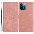 Miniatyrbillede 1 af 5: PU-læder mobiltelefonetui med pung og stativ til iPhone 15 Pro Max - hudvenligt cover