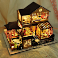 Miniatyrbild 5 av 10: Cutebee DIY Dockhus 1/36 Skala Miniatyr Dockhus Japansk Trädgård Byggsats Leksaker för Barn Födelsedagspresenter