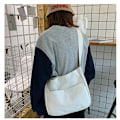 Miniatyrbillede 4 af 7: Canvas Taske Mode Messenger Taske Studenter Skuldertaske white