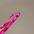 Miniatyrbild 5 av 5: Skal för iPhone 15, Cool Hot Pink Bubble Design 3D Meteoritmönster Vågigt Lockigt Ram Glitter Skal, Stötsäkert Mjukt TPU Skydd, för iPhone 15