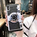 Miniatyrbilde 3 av 5: 3D Retro Kameraveske, Støtsikker Veske for iPhone 12Pro XS Xr Max 7 8 Plus, Avtakbar Snor