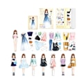 Miniatyrbillede 5 af 11: 2025 nyt magnetisk prinsesse udklædningslegetøj, kreative og fashionable udklædningsmetoder, lad børn fordybe sig i prinsesse udklædningsfesten