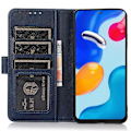 Miniatyrbild 2 av 5: För iPhone 16 Plus Fodral PU Läder Plånbok Kohud Textur Ställ Telefonskydd