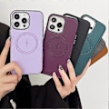 Miniatyrbilde 3 av 5: Side Leather Magsafe-telefondeksel for iPhone 15 Pro Max
