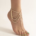 Miniatyrbillede 2 af 4: Strand-stil Imitation Krystal Multi-lags Tassel Kæde