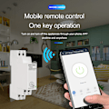 Miniatyrbilde 7 av 9: WiFi elektrisk energimåler skinne elektrisk måler 16A 100-240V