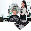 Miniatyrbillede 2 af 8: Frisørforklæde Barberforklæde Forklæde 155x144cm