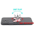 Miniatyrbild 3 av 5: Mobiltelefon Ringhållare Fjäril Fingerring Grepp Ställ 360 Rotation 180 Flip Universellt Stöd Kompatibelt med Alla Smartphones