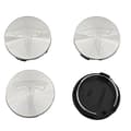 4-pack Tesla centrumkåpor – hjulnavsemblem 56 mm silver silver