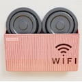 Miniatyrbillede 4 af 4: Wifi Router Hylde Organizer Vægmontering Set Top Box pink