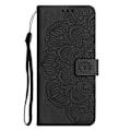 Miniatyrbillede 2 af 4: Mandala-præget flip-læder telefoncover til iPhone 12 mini