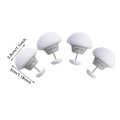 Miniatyrbillede 2 af 5: Dynebetrækslås 4X Hvid Hvid one size