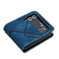 Miniatyrbillede 2 af 4: Til Samsung Galaxy Z Flip3 Linjemønster Hudfølelse Læder Telefon Cover