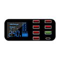 Miniatyrbillede 1 af 5: Multi USB-oplader med LCD-display, smartphone