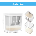 Miniatyrbillede 7 af 7: Yoghurt Si, 1100 ML BPA-fri Oste Yoghurt Maskine med fintmasket net, Genanvendelig og Lækagesikker Yoghurt Maskine Køkken Gadget