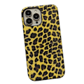 Miniatyrbild 1 av 4: Leopardmönstrat Skal för iPhone 14 Pro Max PC+PU Läder (Ej Fullständig Täckning)