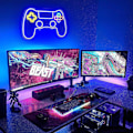 Miniatyrbild 2 av 5: Neonljusskylt för gamers, spelkontroll neonljusskylt för gamer-rumsinredning. Gaming neonljusskylt för tonårspojkrum, LED gaming neonljusskylt gaming väggdekor