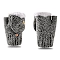 Miniatyrbillede 1 af 4: Varme Vanter Strikkede Flip Konvertible Fingerløse Varme Polar Fleece Vanter