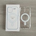 Miniatyrbild 4 av 4: Lämplig för iPhone 16 Apple magnetiskt mobilskal magsafe enfärgat transparent animation anti-fall 16PRO mjukt skal iPhone15 plus
