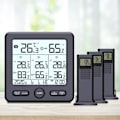 Miniatyrbillede 4 af 5: Vejrstation med tre sensorer, sort Med 3 sensorer