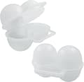 Äggförvaring 2-pack 2-fack, Praktisk äggförvaring - Portabel, PP-material, för picknickar och simning