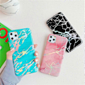 Miniatyrbilde 3 av 4: For iPhone 11 TPU Glanset laser Marmor IMD Fargerikt Mobiltelefondeksel