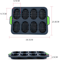 Miniatyrbillede 2 af 6: 2 stk. Mini Baguette Bageform, Perforeret Non-Stick Papir