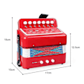 Miniatyrbild 5 av 5: Dragspel Instrument 7 Tangenter 2 Bas Litet Dragspel Pedagogiskt Musikinstrument Julklapp LGL