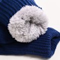 Miniatyrbillede 3 af 4: Varme Vanter Strikkede Flip Konvertible Fingerløse Varme Polar Fleece Vanter